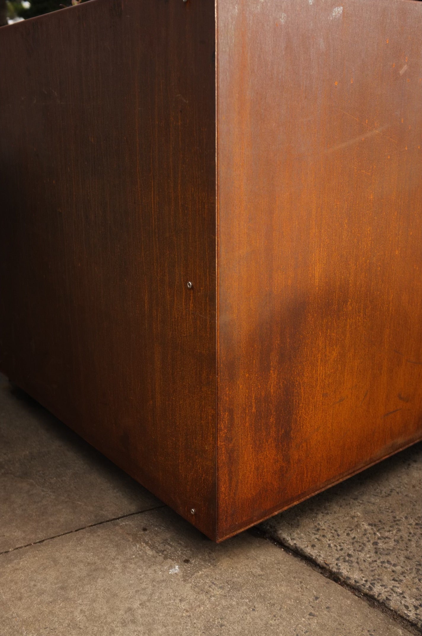Corten Low Planter