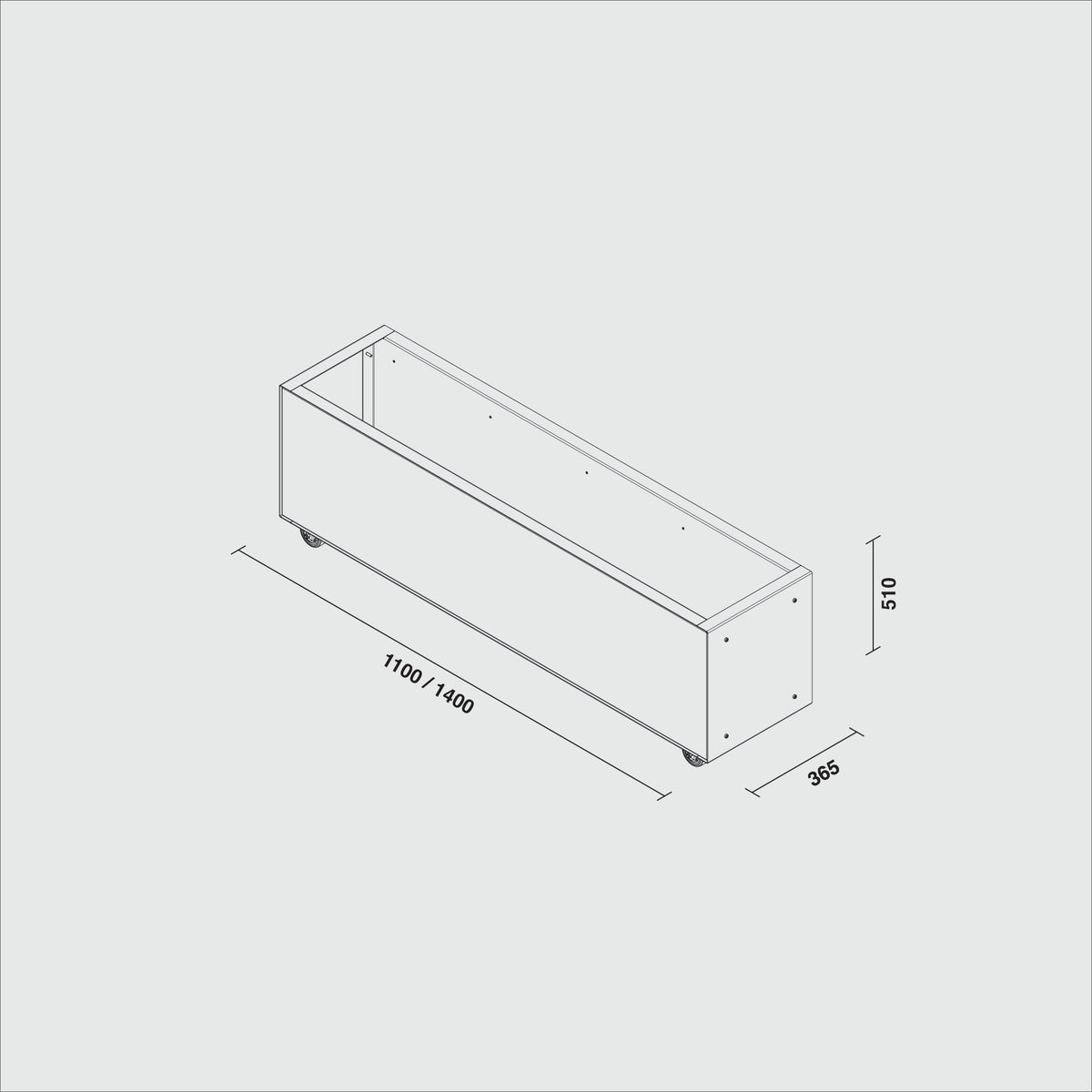 Corten Low Planter