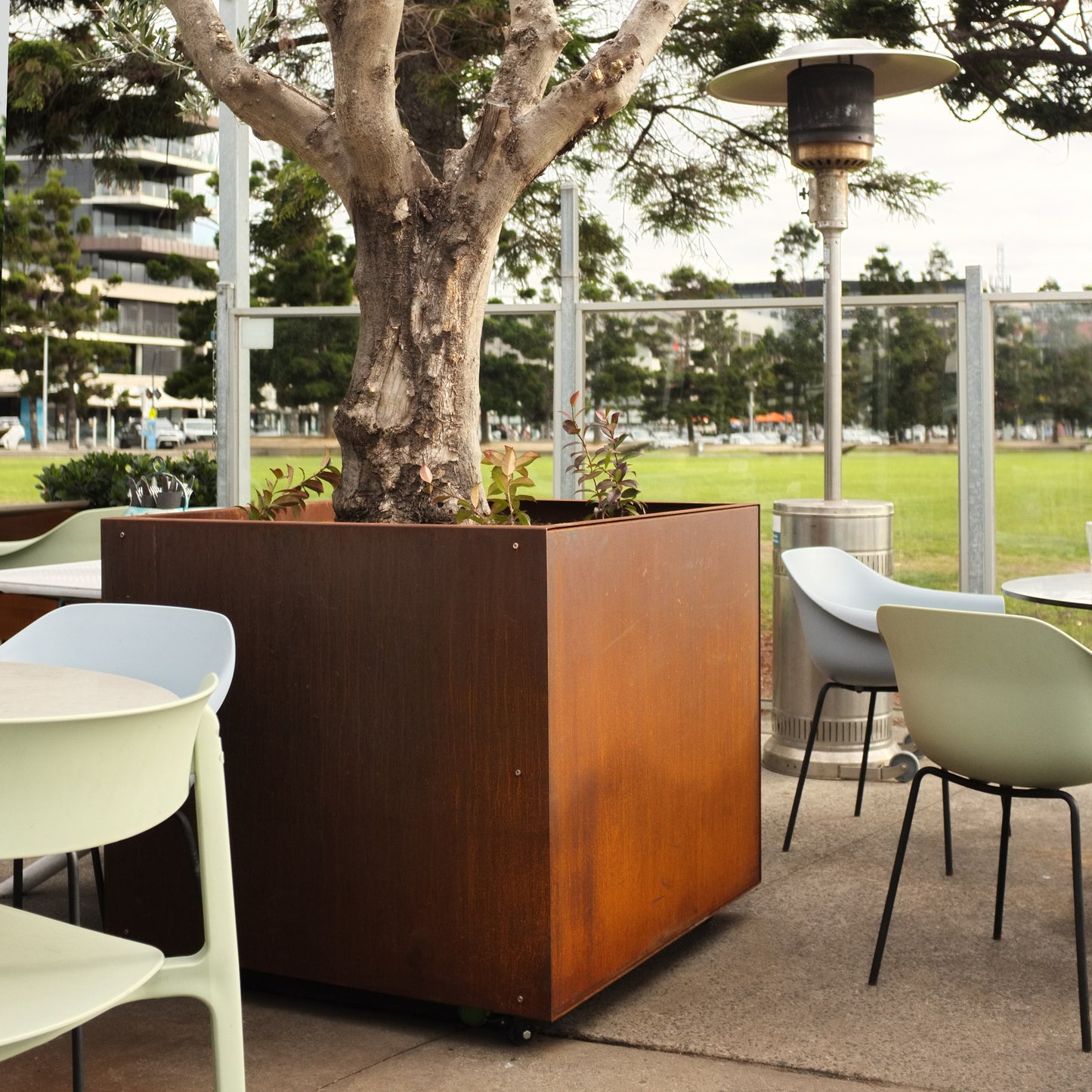 Corten Square Planters