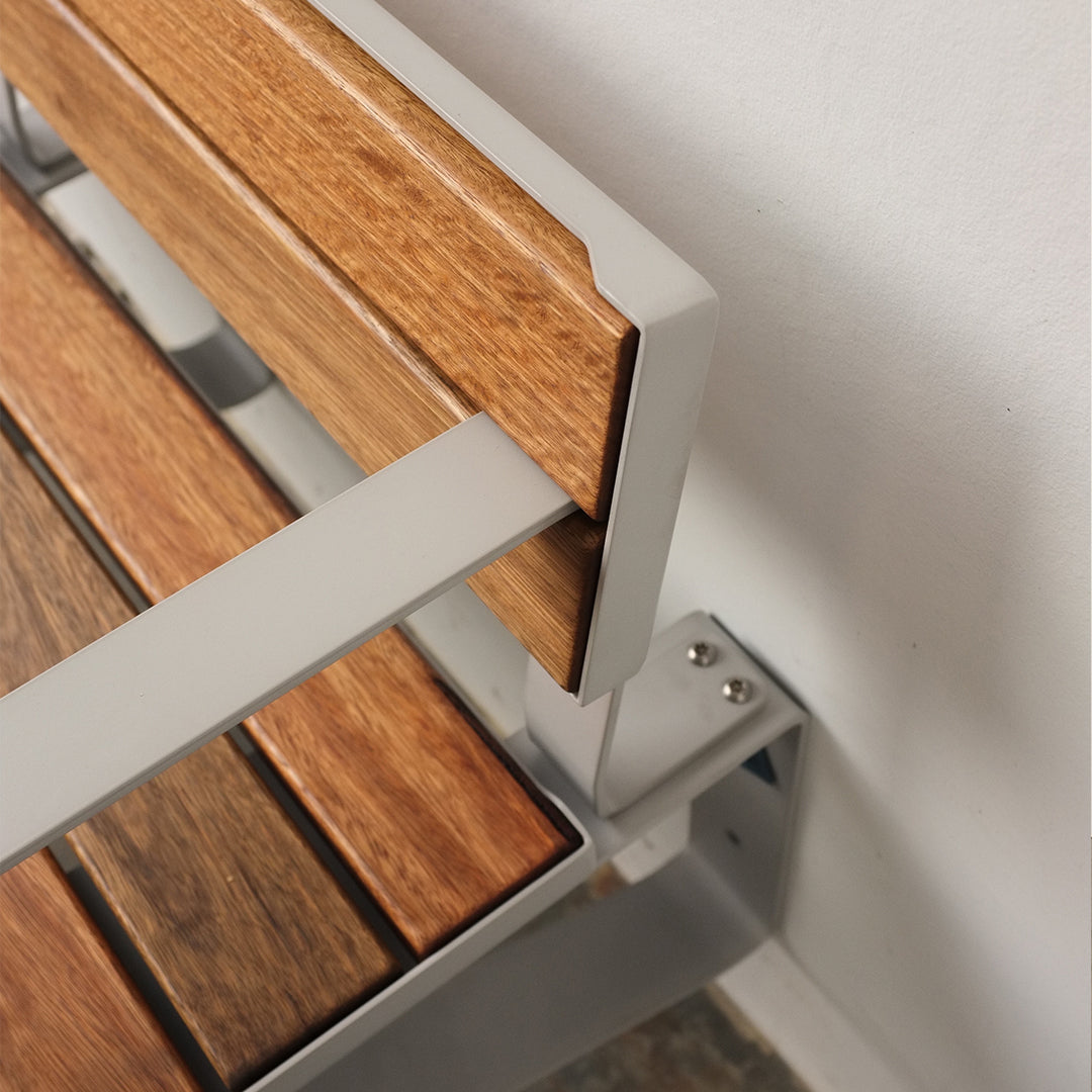 Frederick Bench Wall Seat with Back Rest