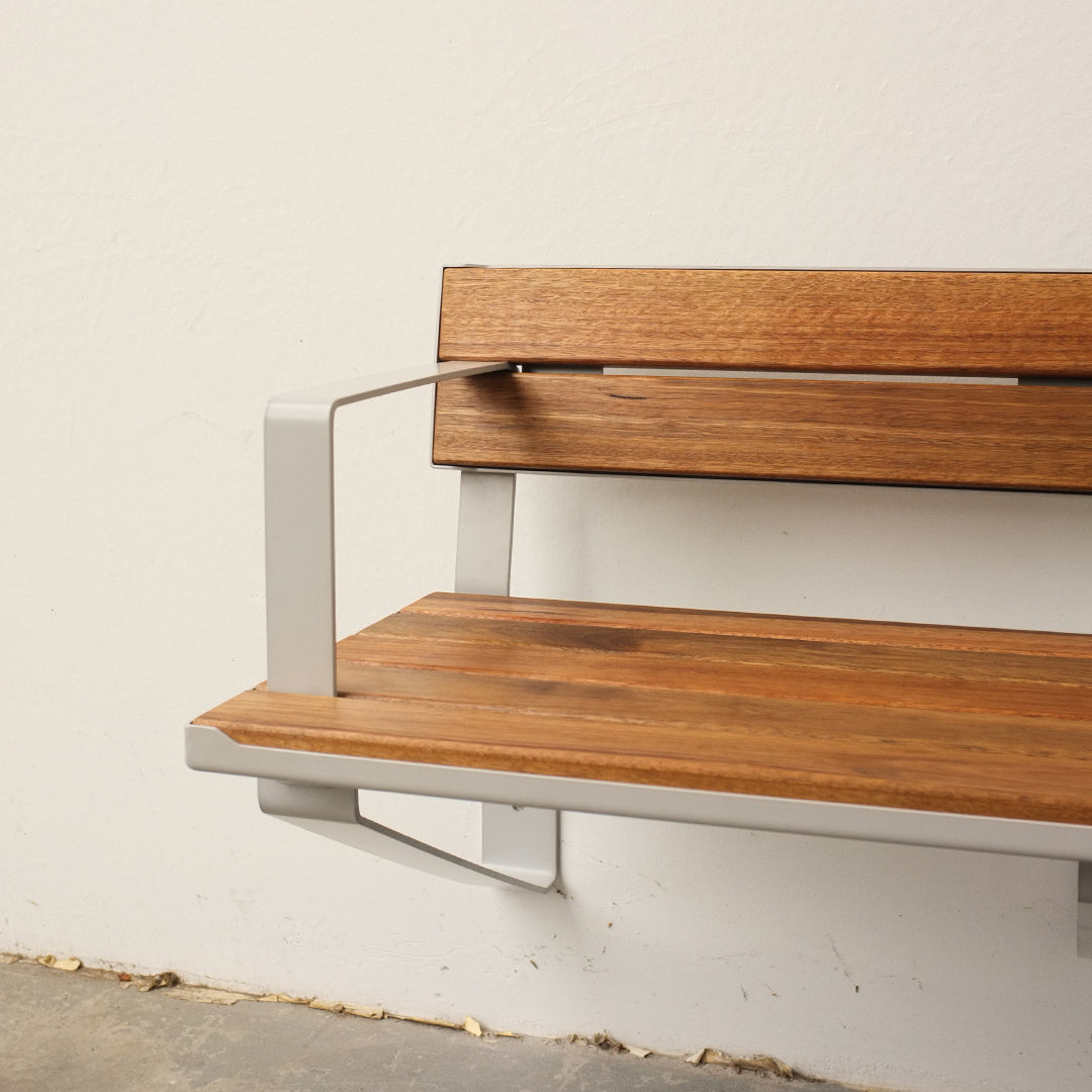 Frederick Bench Wall Seat with Back Rest