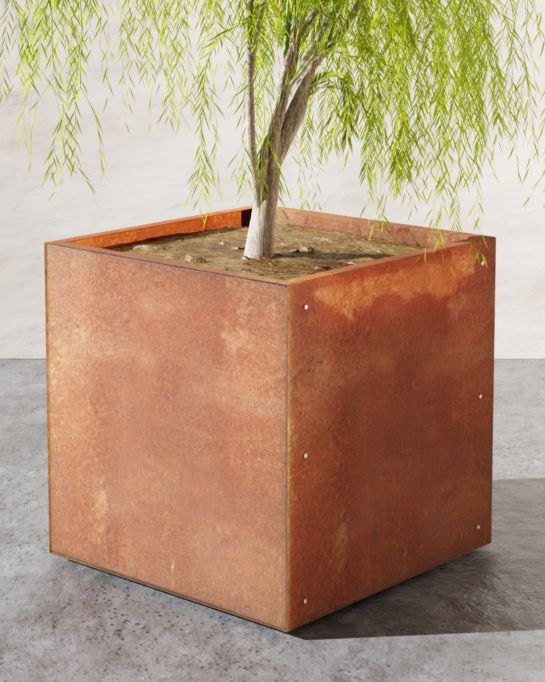 Corten Square Planters